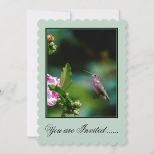 Door de huid geworpen Hummingbird - Originele Foto Kaart
