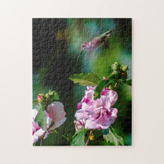 Door de huid geworpen Hummingbird - Originele Foto Legpuzzel (Verticaal)