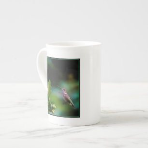Door de huid geworpen Hummingbird - Originele Foto Porselein Kop