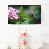 Door de huid geworpen Hummingbird - Originele Foto Spandoek (Insitu)