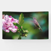 Door de huid geworpen Hummingbird - Originele Foto Spandoek (Horizontaal)