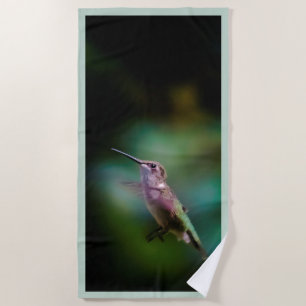 Door de huid geworpen Hummingbird - Originele Foto Strandlaken