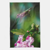 Door de huid geworpen Hummingbird - Originele Foto Theedoek (Verticaal)