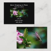 Door de huid geworpen Hummingbird - Originele Foto Visitekaartje (Voorkant / Achterkant)