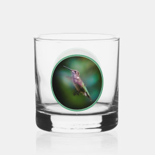 Door de huid geworpen Hummingbird - Originele Foto Whisky Glas