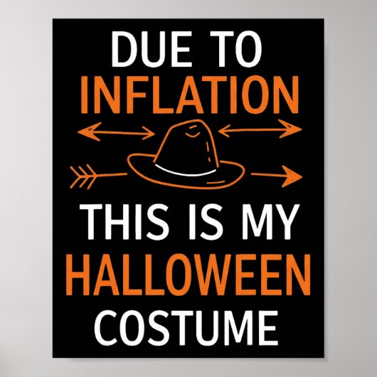 Door de inflatie is dit mijn halloween Costume Fun Poster (Voorkant)