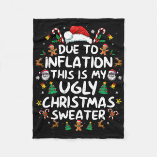 Door de inflatie is dit mijn lelijke trui familie  fleece deken