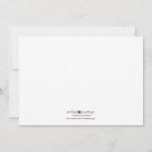 Door de jaren heen Afstuderen Invitation-turquoise Kaart (Achterkant)