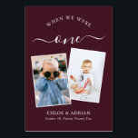 Door de jaren heen Koppel Foto Wedding Modern Tabl Kaart<br><div class="desc">Let op en heb wat plezier met je trouwreceptietabelnummers - Deze elegante eenvoudige tabelnummers geven je de mogelijkheid om een foto van de bruid en bruidegom op dezelfde leeftijd op te nemen als het tabelnummer, de bruid- en groomnaam/s en de datum van hun bruiloft. De achtergrondkleur is ingeburgerd met witte...</div>