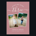 Door de jaren heen koppelen Paar Foto Wedding Mode Kaart<br><div class="desc">Let op en heb wat plezier met je trouwreceptietabelnummers - Deze elegante eenvoudige tabelnummers geven je de mogelijkheid om een foto van de bruid en bruidegom op dezelfde leeftijd op te nemen als het tabelnummer, de bruid- en groomnaam/s en de datum van hun bruiloft. De achtergrondkleur is stoffige roze met...</div>