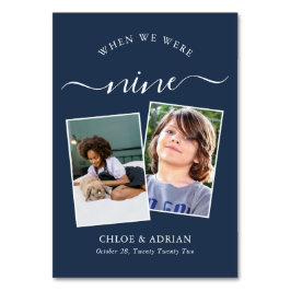 Door de jaren heen koppelen Paar Foto Wedding Mode Kaart