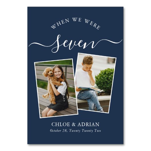 Door de jaren heen koppelen Paar Foto Wedding Mode Kaart (Voorkant)