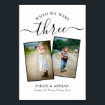 Door de jaren heen koppelen Paar Foto Wedding Mode Kaart<br><div class="desc">Let op en heb wat plezier met je trouwreceptietabelnummers - Deze elegante eenvoudige tabelnummers geven je de mogelijkheid om een foto van de bruid en bruidegom op dezelfde leeftijd op te nemen als het tabelnummer, de bruid- en groomnaam/s en de datum van hun bruiloft. De achtergrondkleur is klassiek wit met...</div>