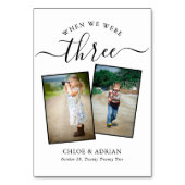 Door de jaren heen koppelen Paar Foto Wedding Mode Kaart (Achterkant)