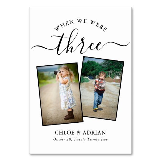 Door de jaren heen koppelen Paar Foto Wedding Mode Kaart (Voorkant)