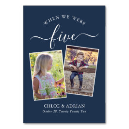 Door de jaren heen koppelen Paar Foto Wedding Mode Kaart