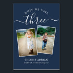 Door de jaren heen koppelen Paar Foto Wedding Mode Kaart<br><div class="desc">Let op en heb wat plezier met je trouwreceptietabelnummers - Deze elegante eenvoudige tabelnummers geven je de mogelijkheid om een foto van de bruid en bruidegom op dezelfde leeftijd op te nemen als het tabelnummer, de bruid- en groomnaam/s en de datum van hun bruiloft. De achtergrondkleur is blauw van de...</div>