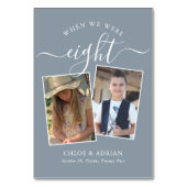 Door de jaren heen koppelen Paar Foto Wedding Mode Kaart (Achterkant)