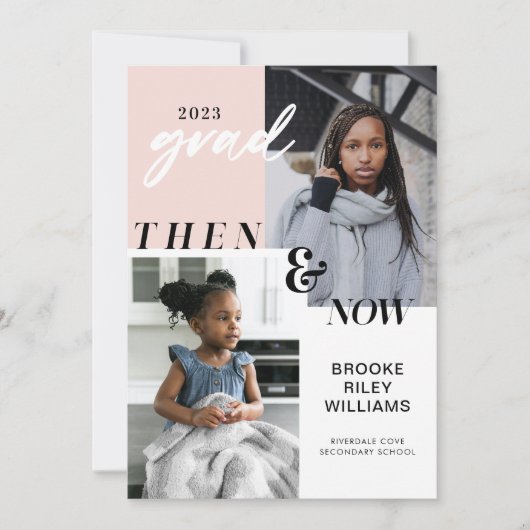 Door de jaren heen - Nu en dan Afstuderen 2 Foto Kaart (Voorkant)