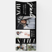 Door de jaren heen - Nu en dan Afstuderen 4 Foto Spandoek (Verticaal)