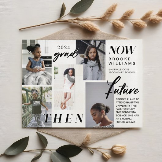 Door de jaren heen - Nu en dan Afstuderen 5 Foto Kaart