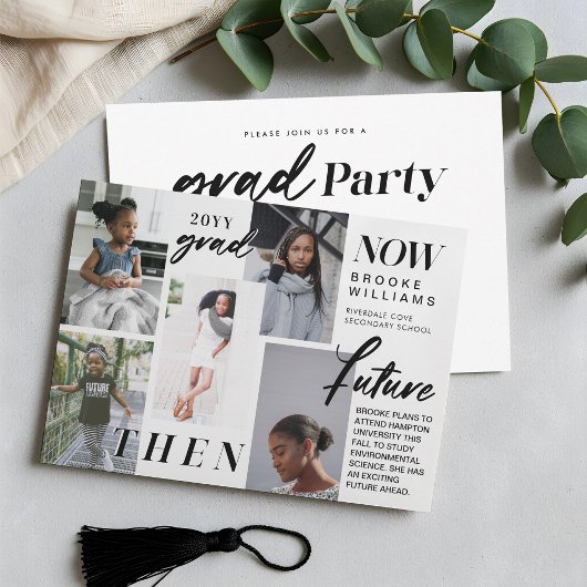 Door de jaren heen - Nu en dan Afstuderen 5 Foto Kaart