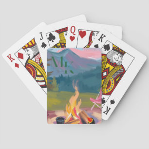 Door de kampvuur pokerkaarten