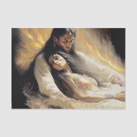 Door de kampvuur tissuepapier (Voorkant)