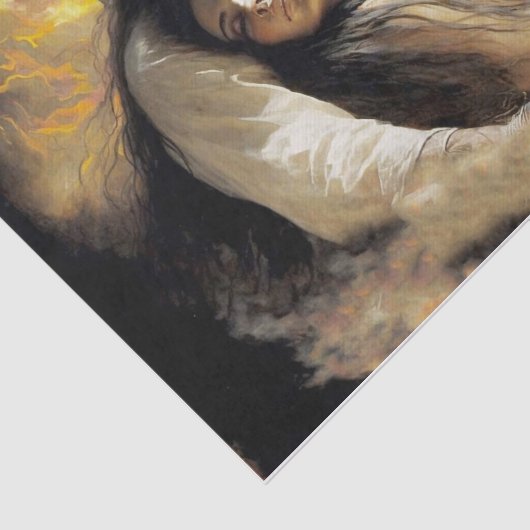 Door de kampvuur tissuepapier (Detail)