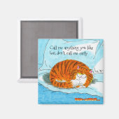 Door de kattenklepmagneet - "Bel me niet vroeg" Magneet (Voorkant / Achterkant)