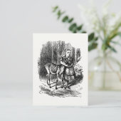 Door de kijkglas - Alice en de Fawn Briefkaart (Staand voorkant)