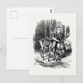 Door de kijkglas - Alice en de Fawn Briefkaart (Voorkant / Achterkant)