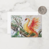 Door de kracht van de feniks notitiekaartje (Voorkant / Achterkant in situ)