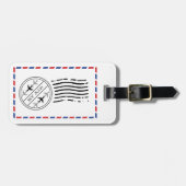 Door de lucht bagagelabel (Voorkant horizontaal)