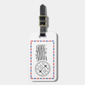 Door de lucht bagagelabel (Voorkant verticaal)