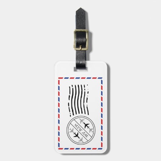 Door de lucht bagagelabel (Voorkant verticaal)
