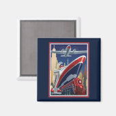 Door de lucht, Land of Zee Magneet (Voorkant / Achterkant)