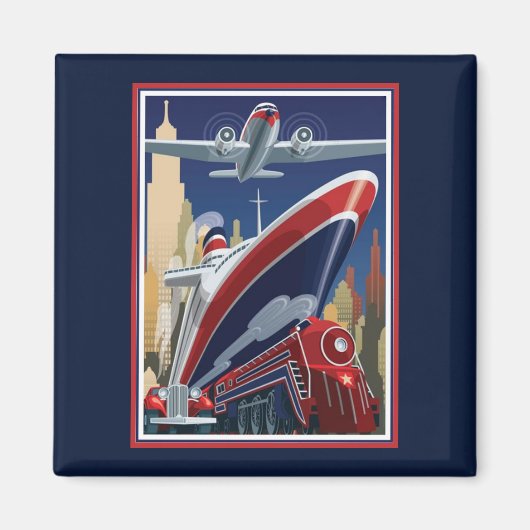 Door de lucht, Land of Zee Magneet (Voorkant)