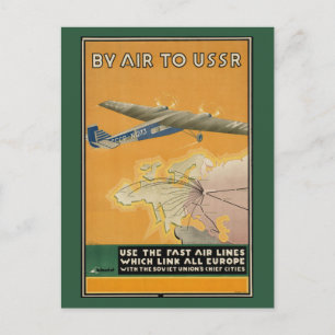 Door de lucht naar de USSR Briefkaart