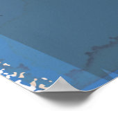 Door de lucht naar Groot-Brittannië reizen poster (Hoek)