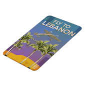 Door de lucht naar Libanon reizen poster Magneet (Linkerzijde)