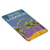 Door de lucht naar Libanon reizen poster Magneet (Rechterzijde)