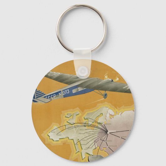 Door de lucht naar USSR Sleutelhanger (Voorkant)