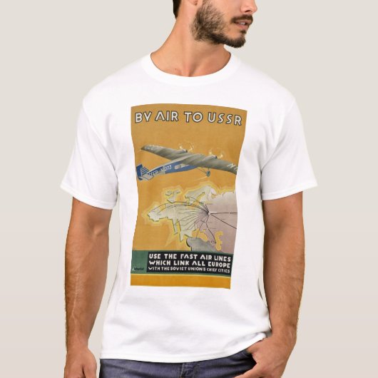 Door de lucht naar USSR T-shirt (Voorkant)