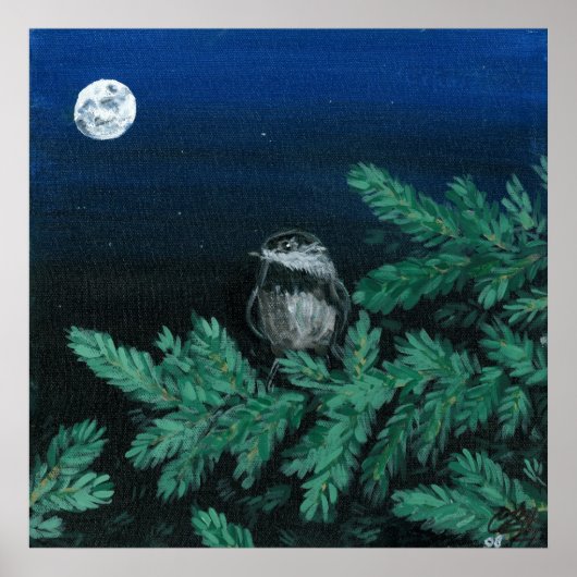 Door de maan poster (Voorkant)