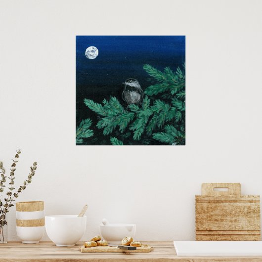 Door de maan poster (Keuken)