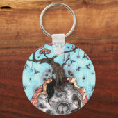 "Door de maan" Sleutelhanger (Voorkant)