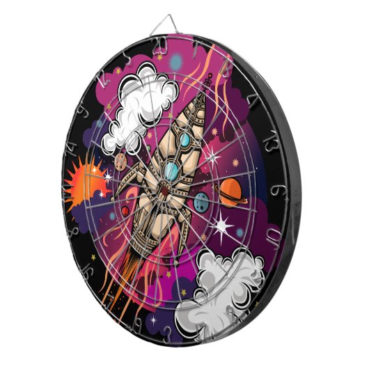 Door de melkweg dartbord (Voorkant Rechts)
