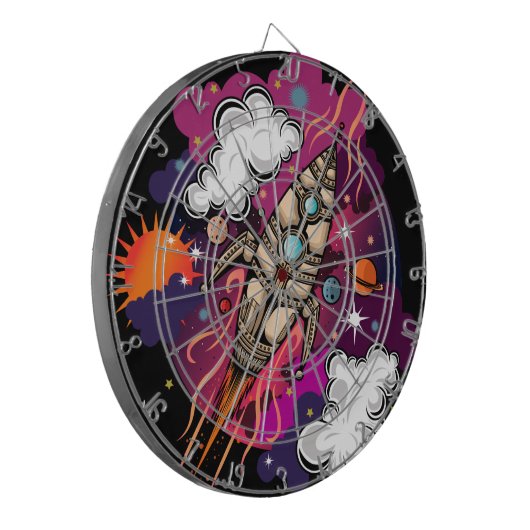 Door de melkweg dartbord (Voorkant Links)