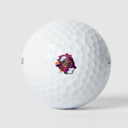 Door de melkweg golfballen (Voorkant)